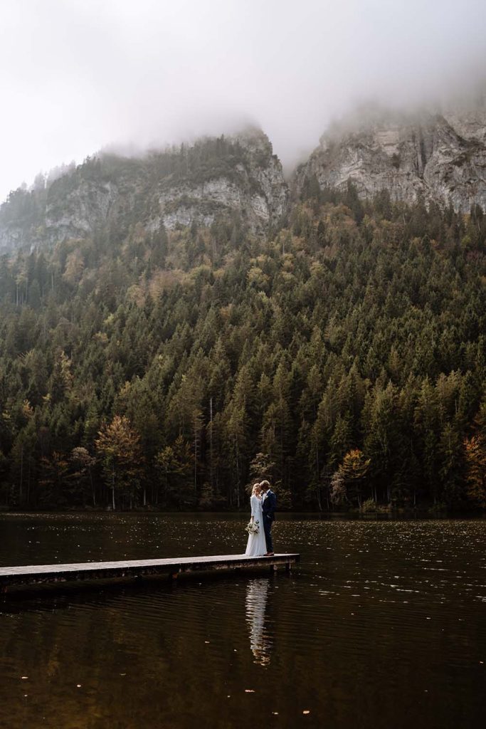 Hochzeitsfotos in Garmisch in den Bergen