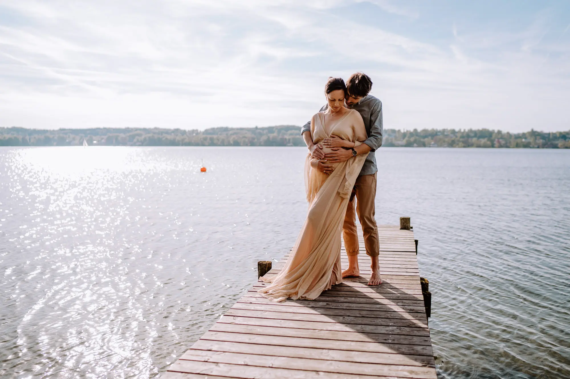 Paarfoto am Steg in Tutzing