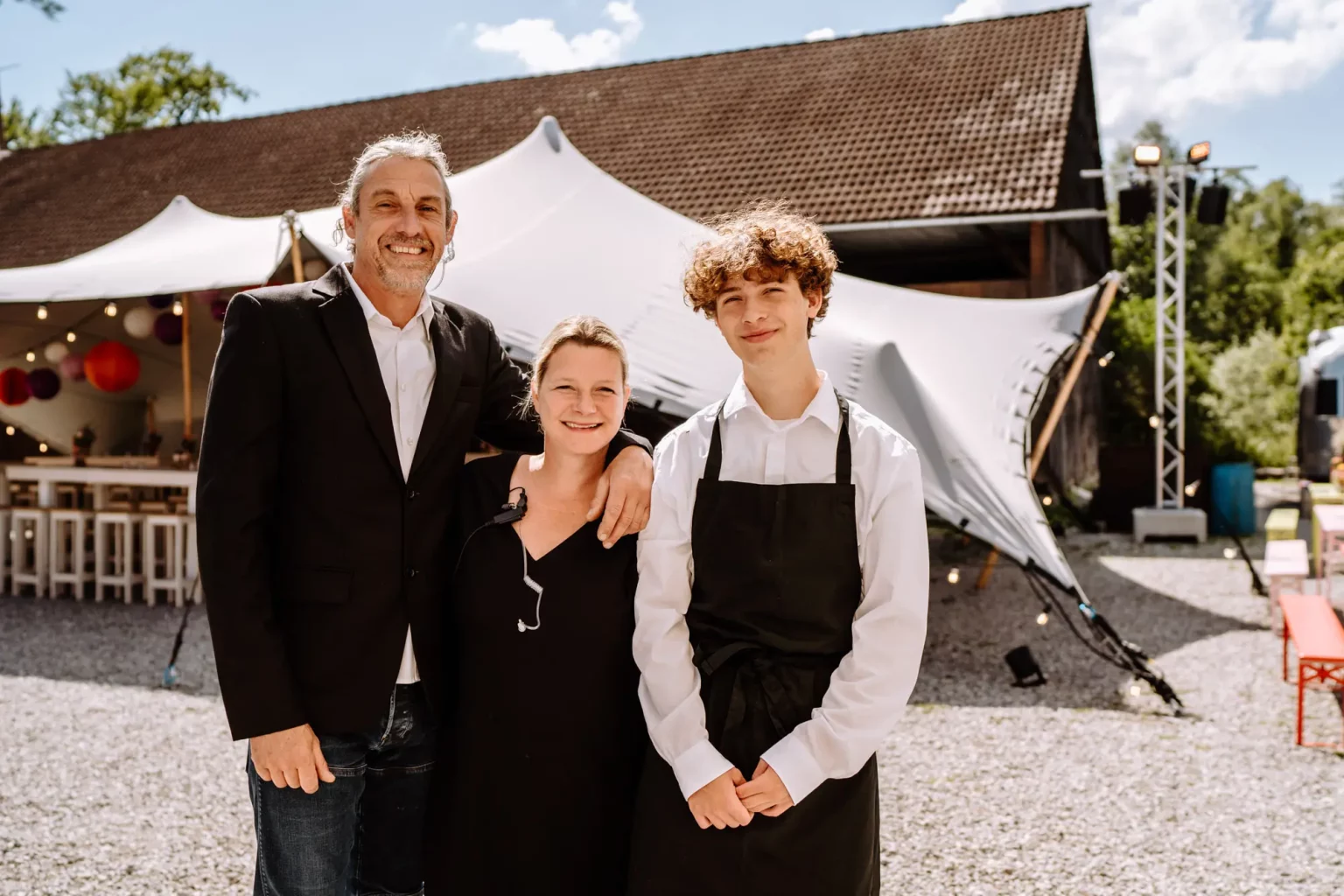 Teamfotos bei einem Event am Starnberger See