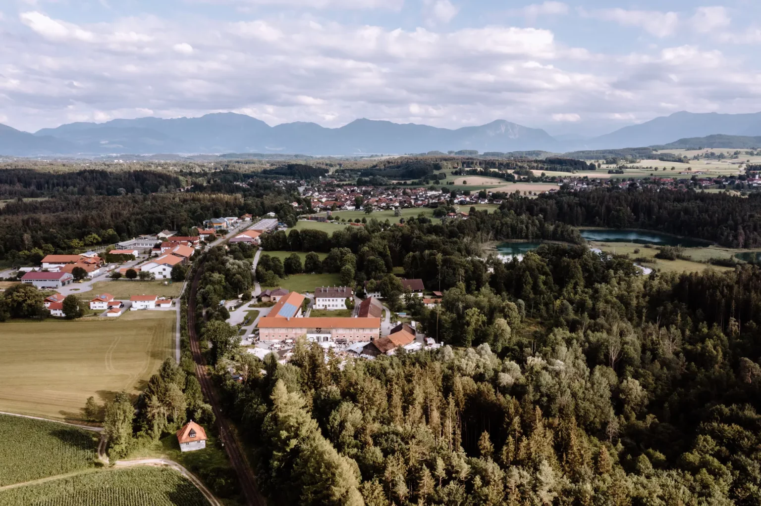 Drohnenfotos von Gut Staltach